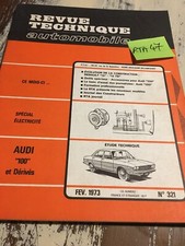 Revue Technique Automobile Audi 100  S LS GL coupé S , évolution Renault 12 RTA