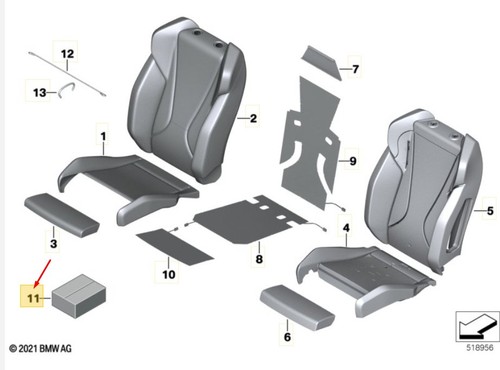 Bmw u11 isofix - u11, siège