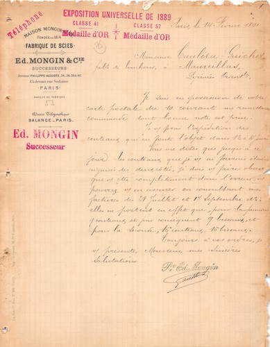 1891 fabrique scies ed - 1891,