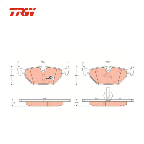 Kit plaquettes frein - plaquettes, de