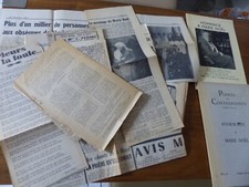 B2 MARIE-NOËL lot 2 livres + articles journaux  1954 - 1967