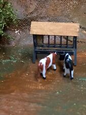 Décor train HO mangeoire pour