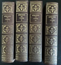 mémoires de vidocq 4 livres reliés petit format