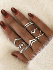 7 Pièces Set De Bague Skinny