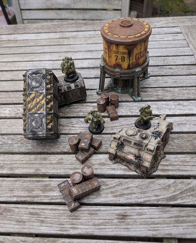 Décor wargame château eau - décor,