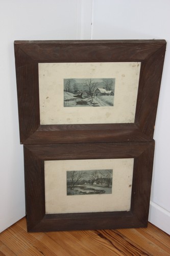 Paire tableaux gravures - paire, de