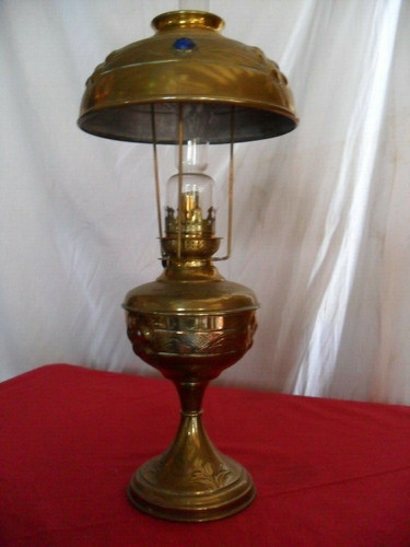 Lampe petrole laiton dite - lampe,