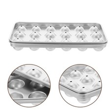 Bac à glaçons : moule rond en acier inoxydable pour congélateur, pour faire
