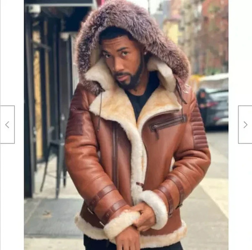 Veste cuir réelle irvin - cuir,