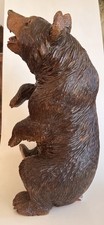 Sculpture OURS  assis Bois