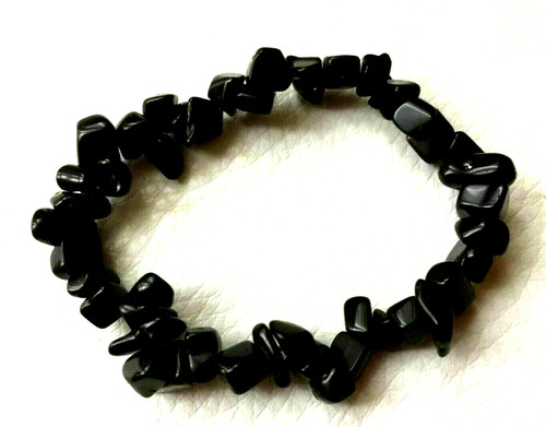 Bracelet pierre onyx - pierre, noir