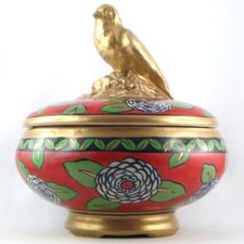 Rare BOITE Ancienne Céramique ALFRED RENOLEAU Angoulême, Marquise de Sévigné...