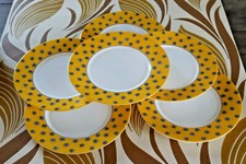 6 ASSIETTES  FLEURS  dominance