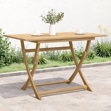 Bois d'Acacia Massif Table de Jardin Pliable 160x85x75cm Salle à Manger vidaXL