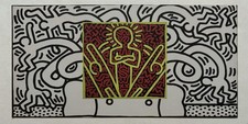 KEITH HARING - Carton d