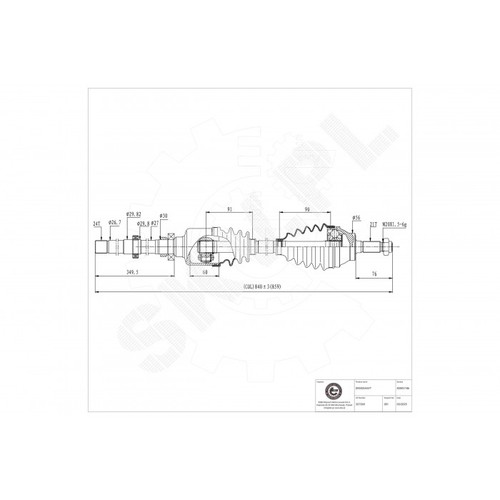 Cardan arbre transmission - arbre,