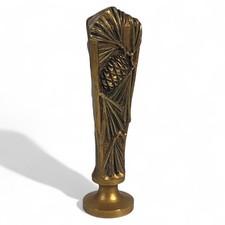 Sceau Cachet en bronze Signé H BOYER Décor Pommes de Pin Art Nouveau French SEAL