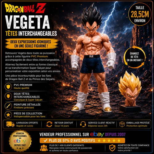 Figurine vegeta 5cm - vegeta, dragon