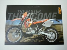 KTM EXC 250/300/380 de 1999 UK Prospectus Catalogue Brochure Moto
