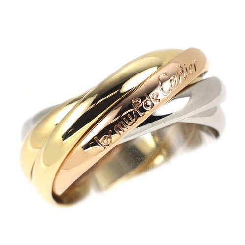 Bague cartier k18yg pg - cartier, k18yg/wg/pg