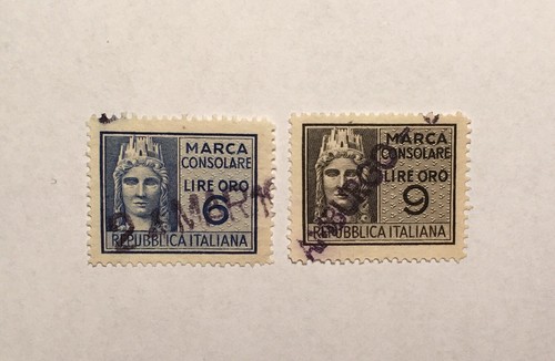 Consular stamps italy - 2,