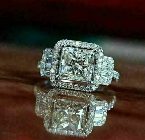 Bague fiançailles halo or - bague, de