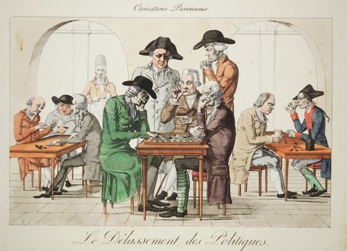 Caricature le délassement - caricature,