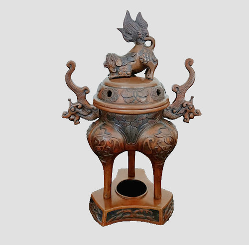 Brûle parfum bronze japon - en,