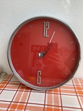 Horloge Murale Pendule Ronde A Piles Quartz Deco 