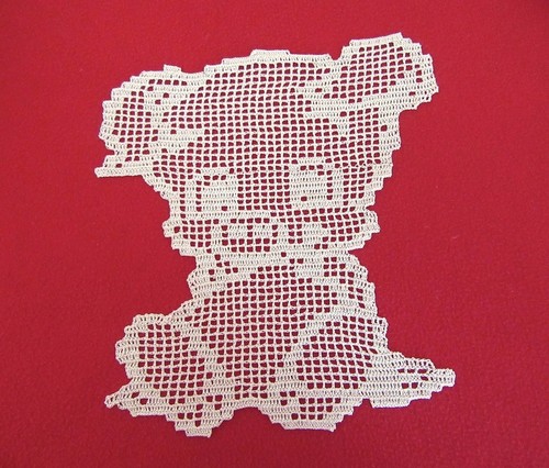 Napperon dentelle beige - ,