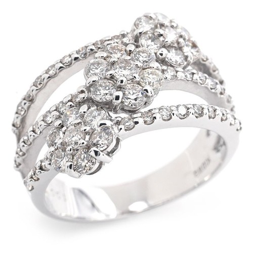 Bague demi éternité - bague, pavé