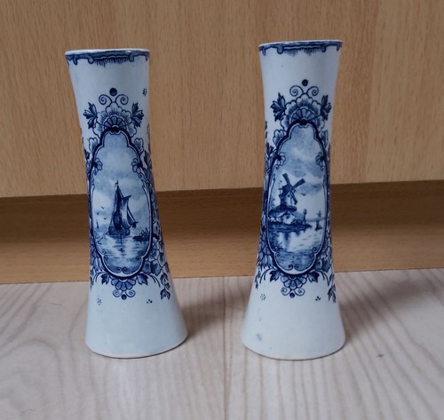 Paire petit vase faïence - petit,