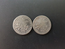 50 centimes semeuse argent