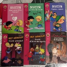 Lot de 6 Livres Bibliothèque Rose Cédric 7-9 Ans Jeunesse Hey Arnold Club Cinq