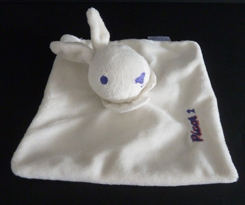 Doudou plat picot 2 lapin - doudou,