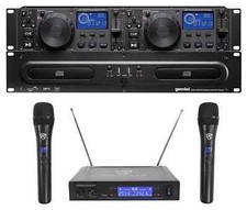 Gemini CDX-2250i DJ double CD/MP3 +karaoké double micro sans fil