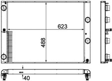 HELA 8MK376755-581 Radiateur