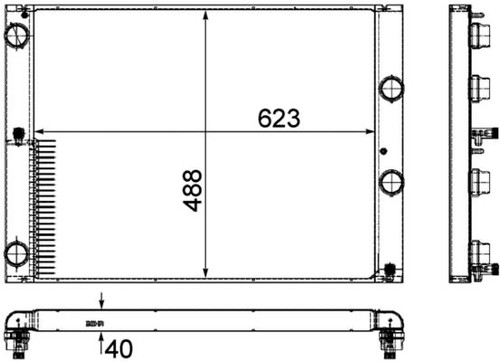 Hela 8mk376755 581 radiateur - 8mk376755-581,