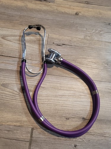 Nurse stethoscope purple - stethoscope, no