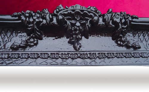 Miroir mural noir - miroir, 96x57