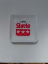 Cendrier publicitaire bières Slavia vintage advertising ashtray