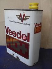 BIDON   ANCIEN   HUILE  GARAGE "  VEEDOL   HD+  "   ANNÉES   60   70