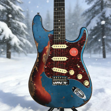 Blue ST Electric Guitar SSS