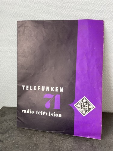 Ancien depliant pub telefunken - depliant,