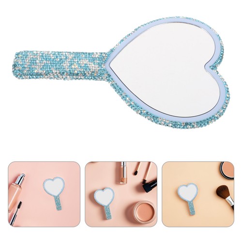 Miroir main strass en - main,
