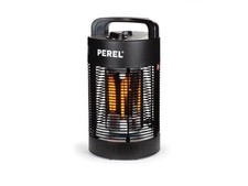 Perel Chauffage de terrasse mobile 700W carbone, 2 niveaux de chaleur, IP34