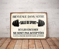 Plaque métal vintage Salle de