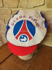 ⚽️....CASQUETTE BERET FOOTBALL ALLEZ PSG PARIS TOUR EIFFEL BALLON VINTAGE...⚽️