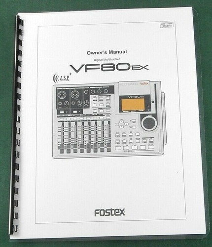 Fostex vf80ex operation - fostex,