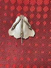 Broche ancienne nacre argent - &,
